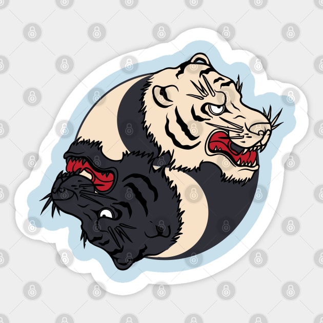 Tigers YinYang Sticker by Verboten